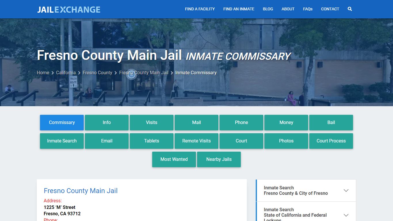 Inmate Commissary, Care Packs - Fresno County Main Jail, CA